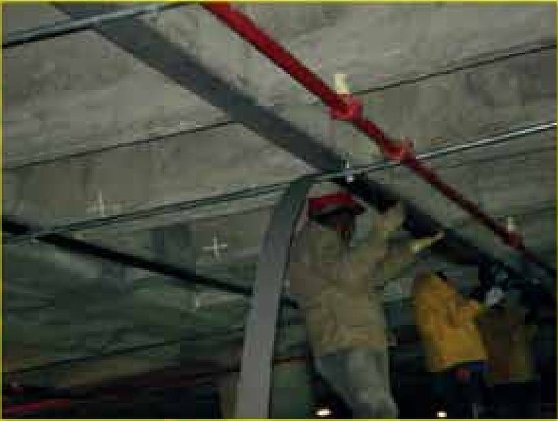 Losa reforzada con sistema de fibra de carbono